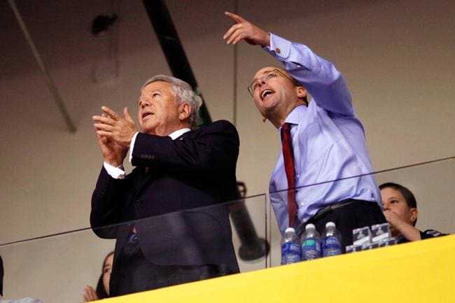 Robert Kraft and Jonathan Kraft.